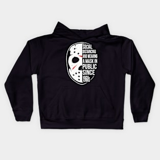 Social Distancing And Wearing Mask since 1960s Kids Hoodie